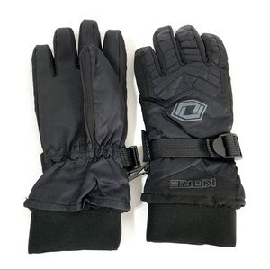 KORE Black Nylon Winter Snowboard Gloves | small